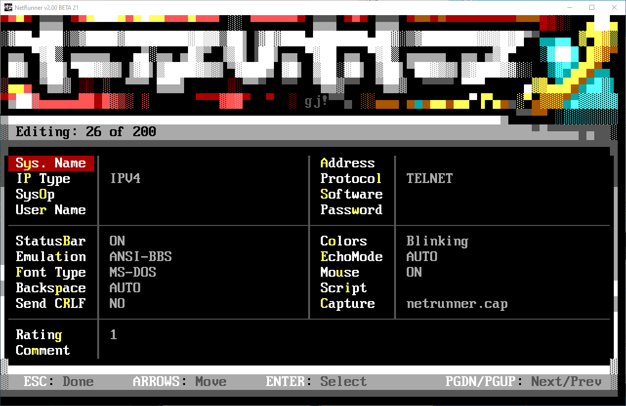 Directory Record editor